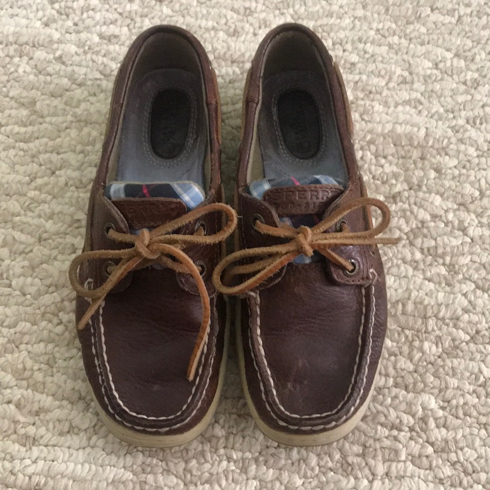 Brown Leather Sperry Boat Shoe